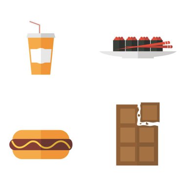 Hamburger, pizza gibi yemek menüsü temalı vektör tasarımı