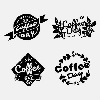 Kahve içeceği temalı vektör tasarımı