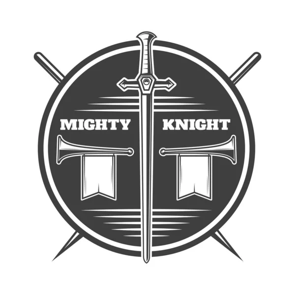 Şövalye Savaşçısı temalı vektör tasarımı