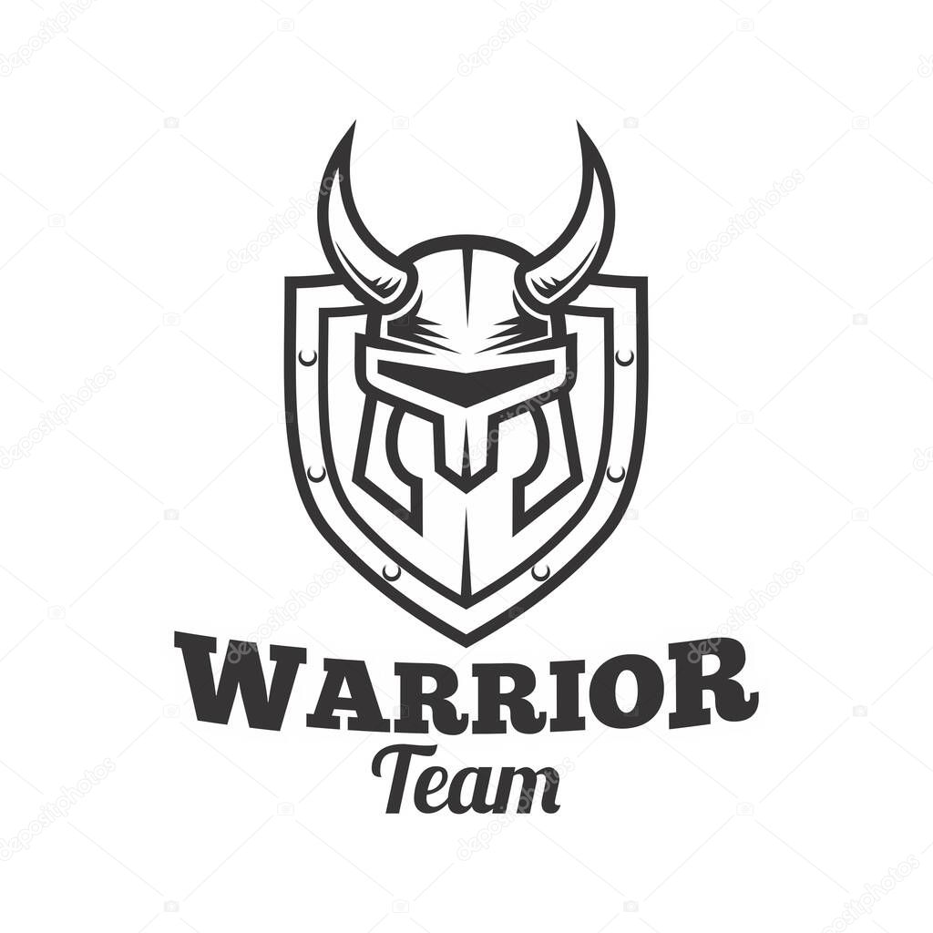 Knight warrior themed vector design