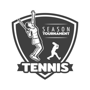 Tenis sporu temalı vektör tasarımı