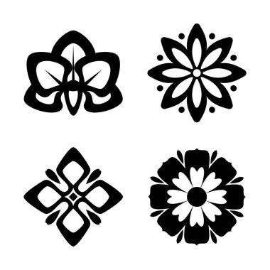 Güzel çiçek temalı vektör tasarımı