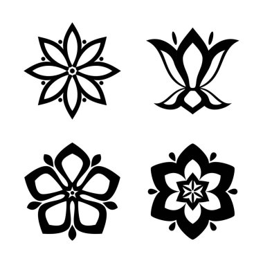 Güzel çiçek temalı vektör tasarımı