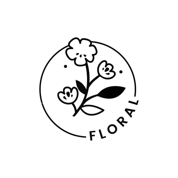Design Vetor Temático Flor Bonita — Vetor de Stock