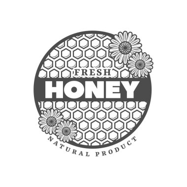 Bal temalı vektör tasarımı bal üretim şirketlerinde logolar veya ticari markalar için uygundur