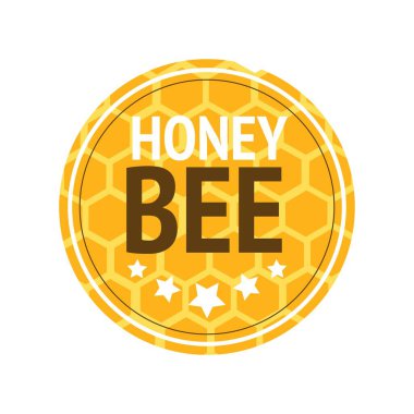 Bal temalı vektör tasarımı bal üretim şirketlerinde logolar veya ticari markalar için uygundur