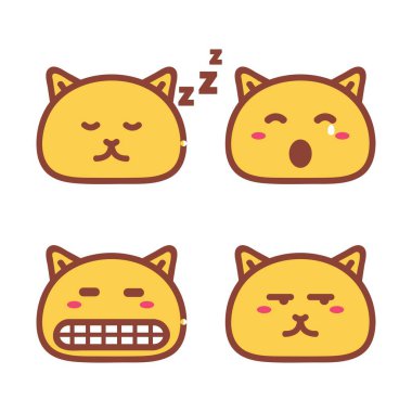 Kedi hayvan temalı vektör tasarımı