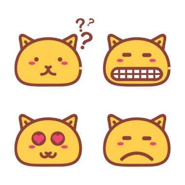 Kedi hayvan temalı vektör tasarımı