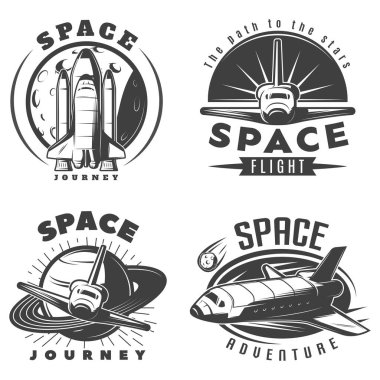 Uzay temalı basit vektör tasarımı