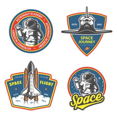 Uzay temalı basit vektör tasarımı