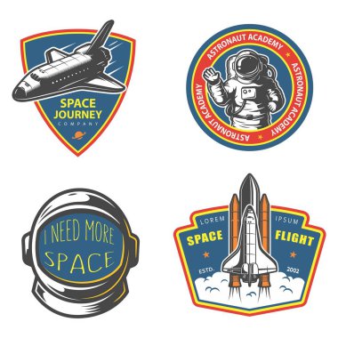 Uzay temalı basit vektör tasarımı