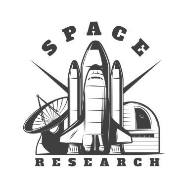 Uzay temalı basit vektör tasarımı