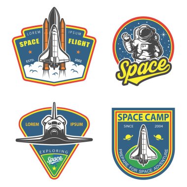 Uzay temalı basit vektör tasarımı