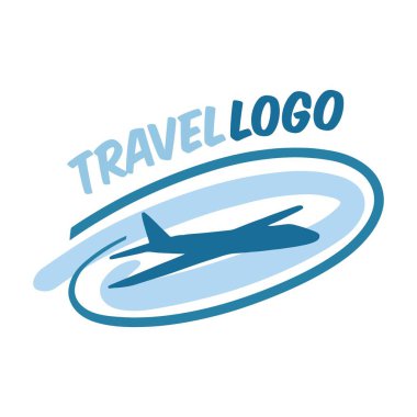 Seyahat temalı vektör tasarımı, ajans şirketlerinde logo veya markalar için uygundur