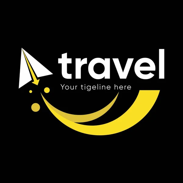 旅行をテーマにしたベクターデザインは 代理店企業のロゴやブランドに適しています — ストックベクタ