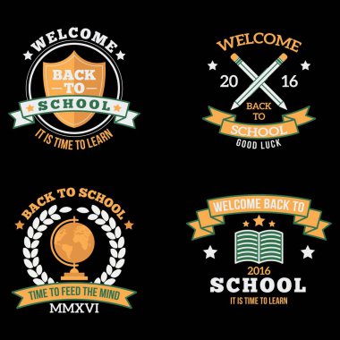 Okullar, üniversiteler vs. gibi eğitici temalı vektör tasarımı.