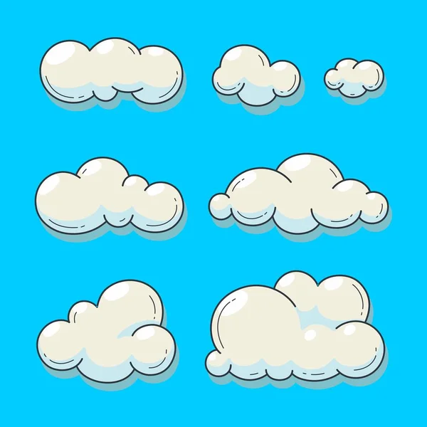 Simple Cloud Themed Vector Design — Stock Vector