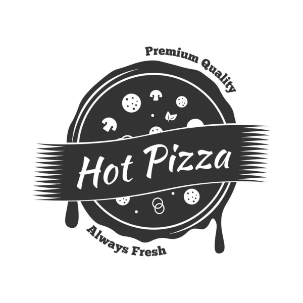 Ein Pizza Food Themenvektor Oder Logo Design Eignet Sich Zur — Stockvektor