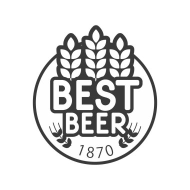 Bira temalı vektör veya logo tasarımı, içecek şirketleri veya bar işletmeleri için marka etiketleri için uygundur