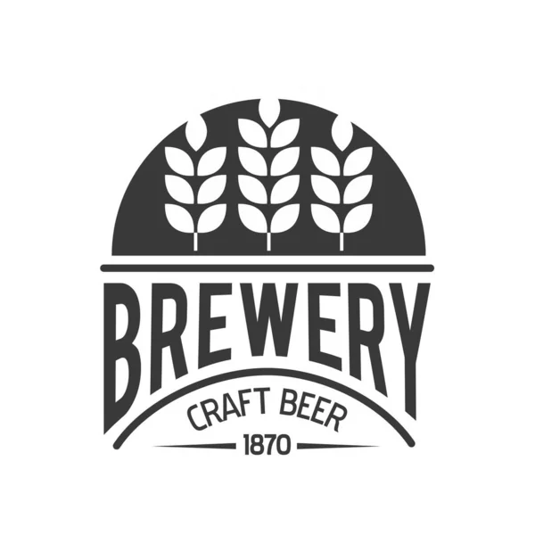 Design Vetor Logotipo Temático Cerveja Adequado Para Rótulos Marcas Para — Vetor de Stock