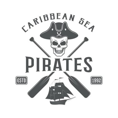 Korsan temalı vektör tasarımı