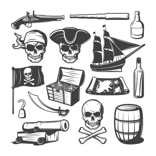 Пиратская Тематика — стоковый вектор