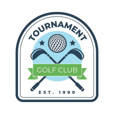 Golf sporu temalı vektör tasarımı