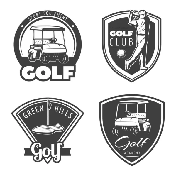 Golf sporu temalı vektör tasarımı