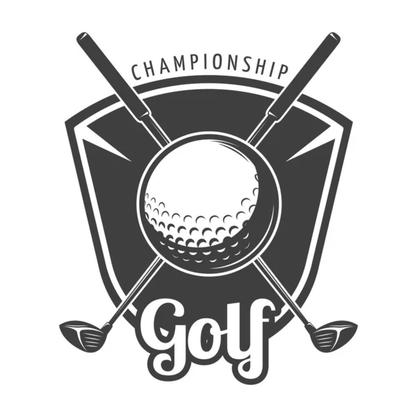 Golf sporu temalı vektör tasarımı