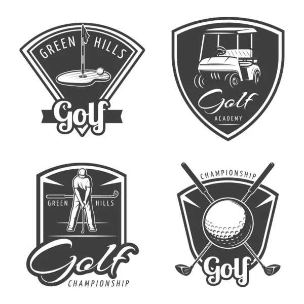 Golf Sport Thema Vector Ontwerp — Stockvector