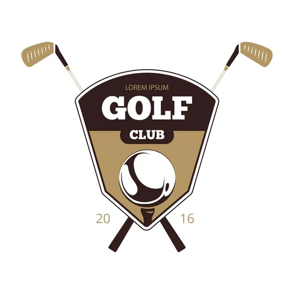 Golf Sport Thema Vector Ontwerp — Stockvector