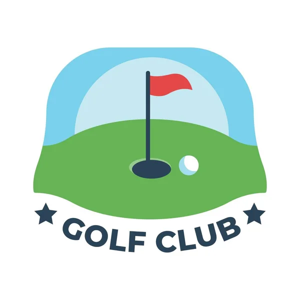 ゴルフスポーツをテーマにしたベクトルデザイン — ストックベクタ
