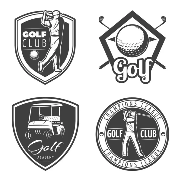 Golf sporu temalı vektör tasarımı