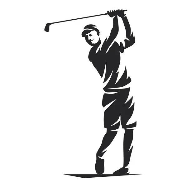 Golf sporu temalı vektör tasarımı