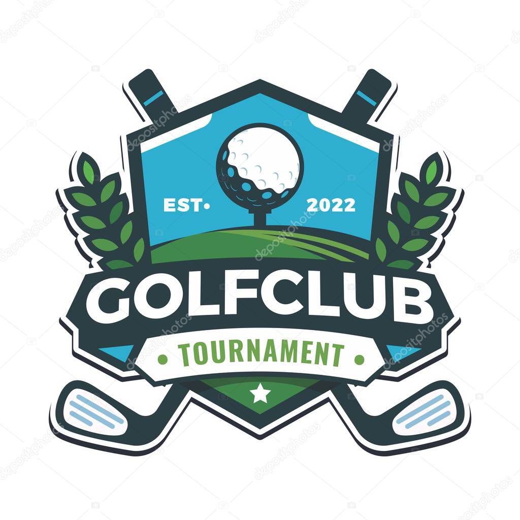 Golf sports themed vector design