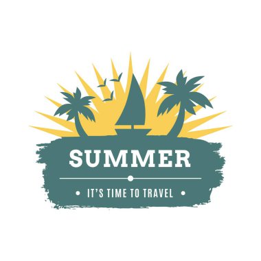 Yaz temalı vektör tasarımı