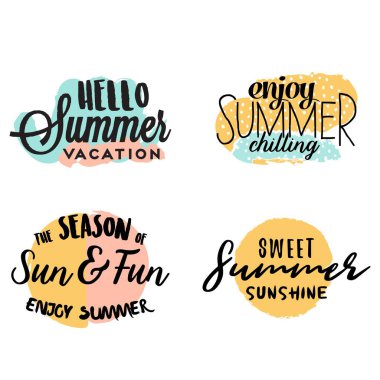 Yaz temalı vektör tasarımı