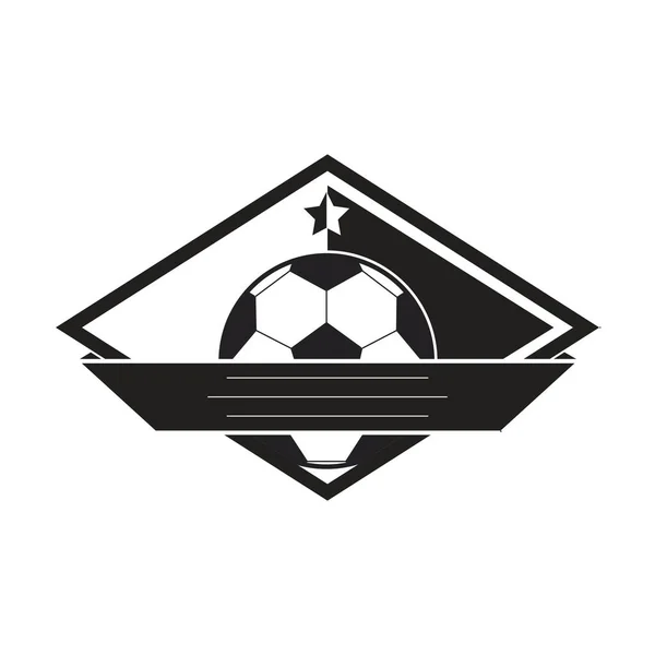 Calcio Sport Design Vettoriale Tema — Vettoriale Stock