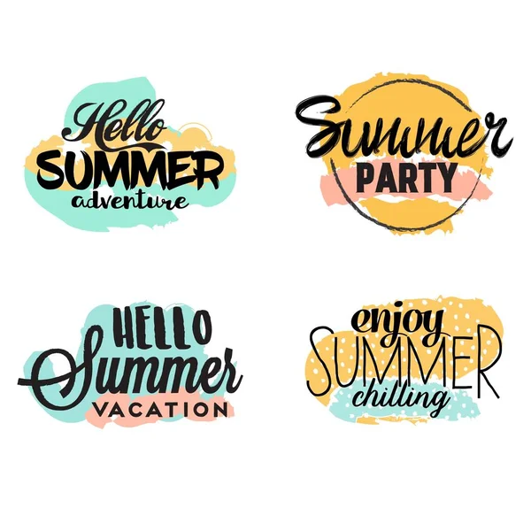 Summer Themed Vector Design — Stock Vector