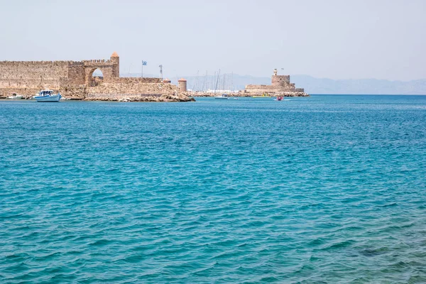 Agios Nikolaos Fästning Rhodos Grekland — Stockfoto