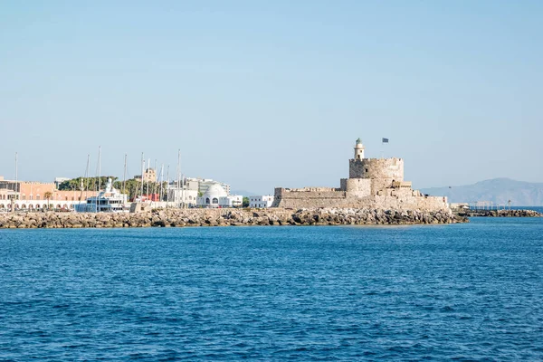 Agios Nikolaos Fästning Rhodos Grekland — Stockfoto