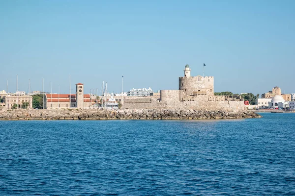 Yunanistan 'ın Rodos adasındaki Agios Nikolaos kalesi.