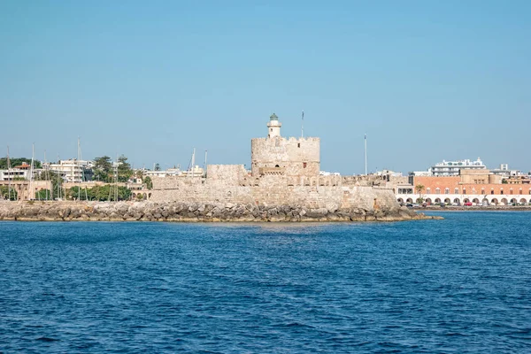 Yunanistan 'ın Rodos adasındaki Agios Nikolaos kalesi.