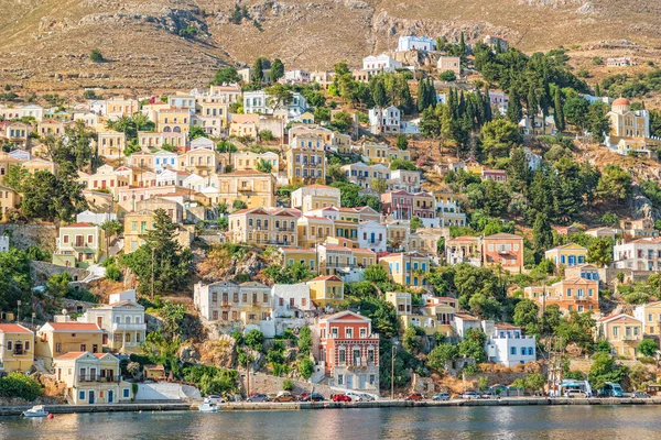 Picturesque Island Simi Rhodes Part Dodecanese Island Chain Greece — Stock Photo, Image