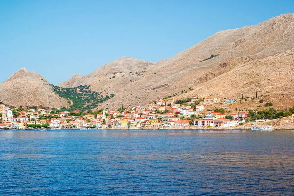 Yunanistan 'ın Dodecanese ada zincirinin bir parçası olan Rodos yakınlarındaki Halki Adası.