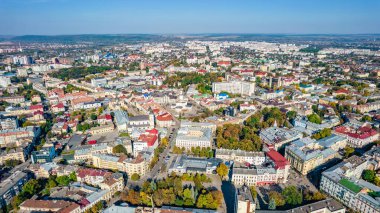 Ivano-Frankivsk, Ukrayna - Ekim 2021: İvano-Frankivsk 'in tarihi merkezi, Ukrayna.