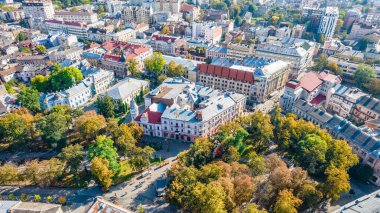 Ivano-Frankivsk, Ukrayna - Ekim 2021: İvano-Frankivsk 'in tarihi merkezi, Ukrayna.