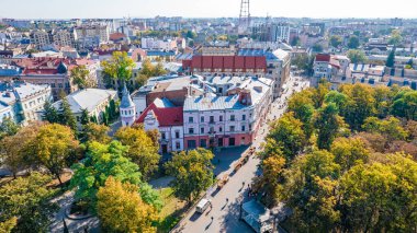 Ivano-Frankivsk, Ukrayna - Ekim 2021: İvano-Frankivsk 'in tarihi merkezi, Ukrayna.