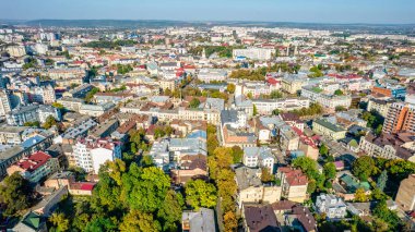 Ivano-Frankivsk, Ukrayna - Ekim 2021: İvano-Frankivsk 'in tarihi merkezi, Ukrayna.