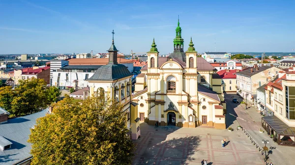 Ivano-Frankivsk, Ukrayna 'nın tarihi merkezinin en üst görüntüsü.